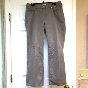 Chico’s Olive Sequined Pocket Jeans-Chico's size M 10 short